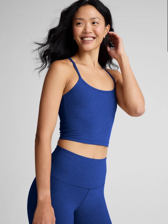 Beyond Yoga Tops - Beyond Yoga Spacedye Slim Racerback Cropped Tank in Electric Royal Heather NWOT